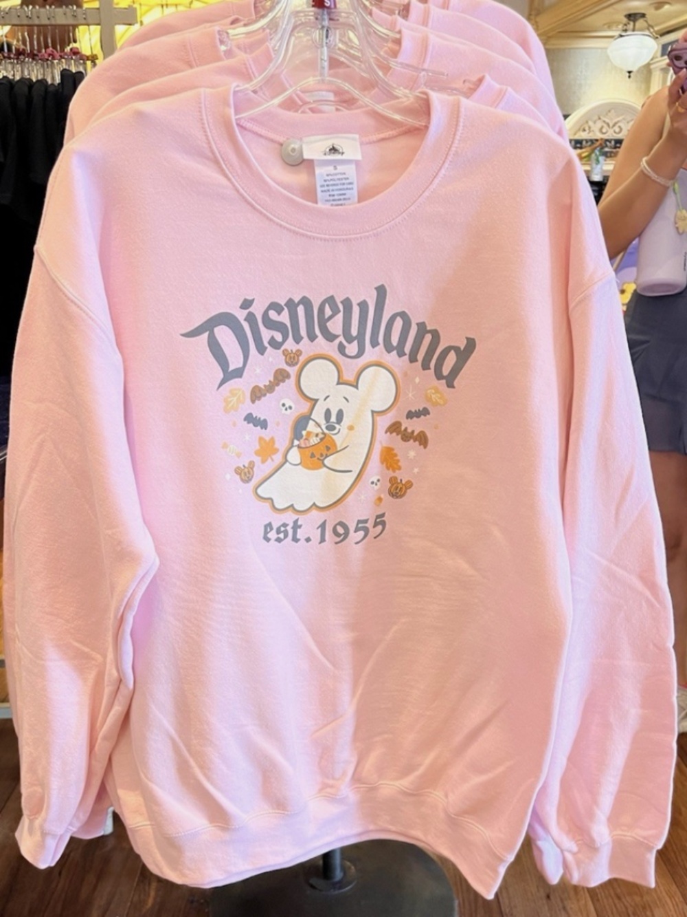Disneyland 2025 Mickey Ghost Halloween Sweatshirt